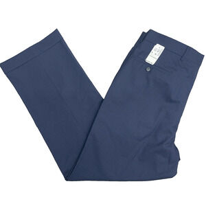 New Jos A Bank Wool Dress Pants Mens 36x30 Blue Check Pleated Front Cuffed $225